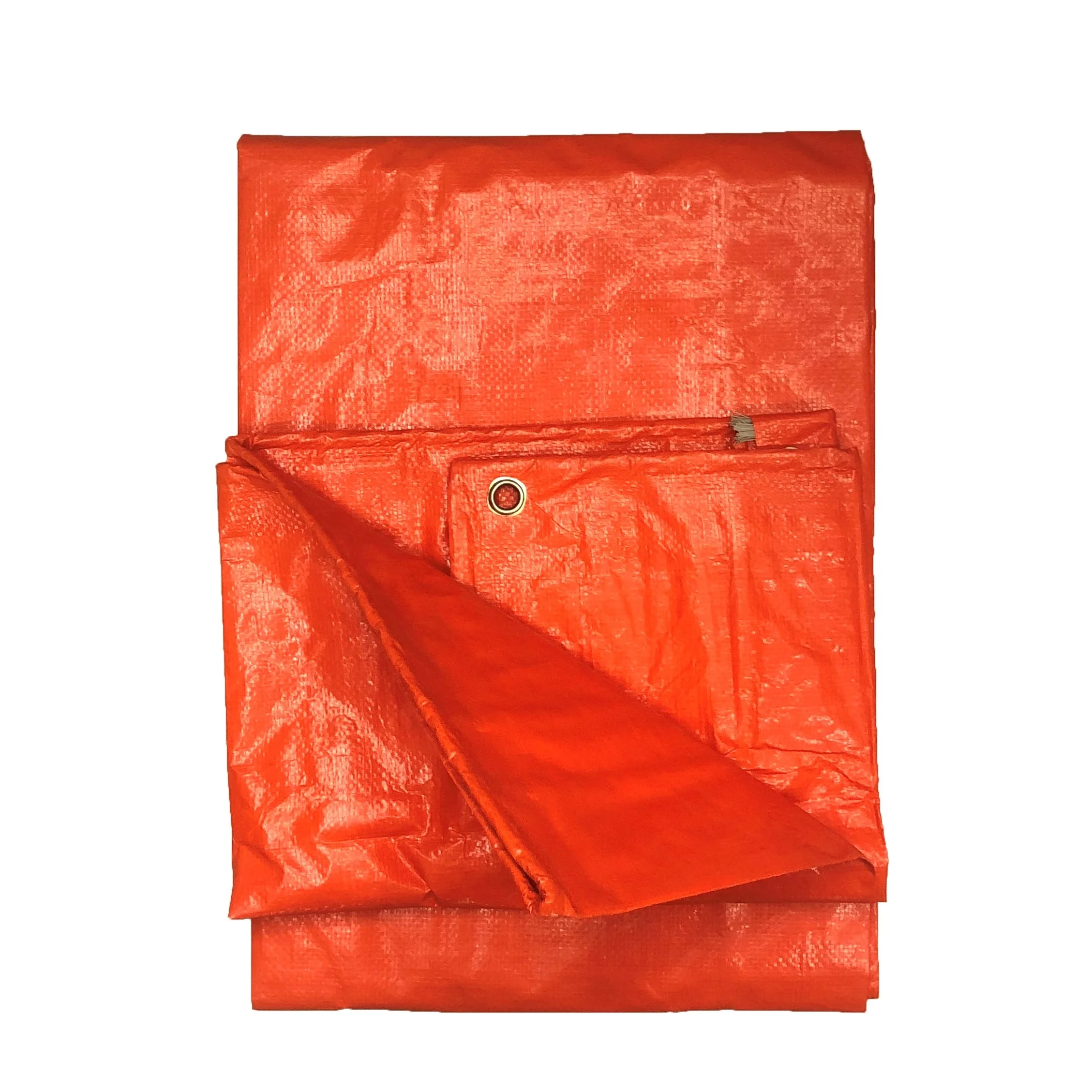 PE Tarpaulin Orange Color Somalia Market 100GSM New Material Waterproof Outside Cover Rain Cover Widely Usage