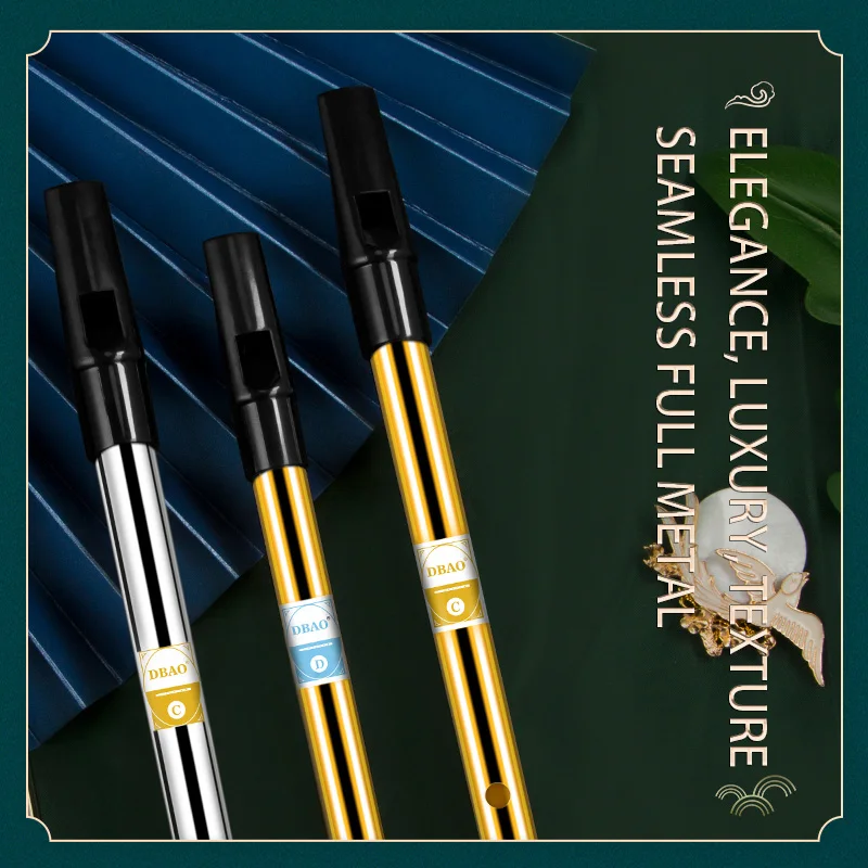 Irish Whistle Flute C/D key Ireland Flute Tin Penny Whistle 6 Hole Flute Musical Instrument