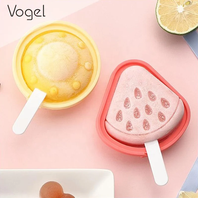 2022 new DIY customized silicone popcical food grade safe  ice cream popsicles molds