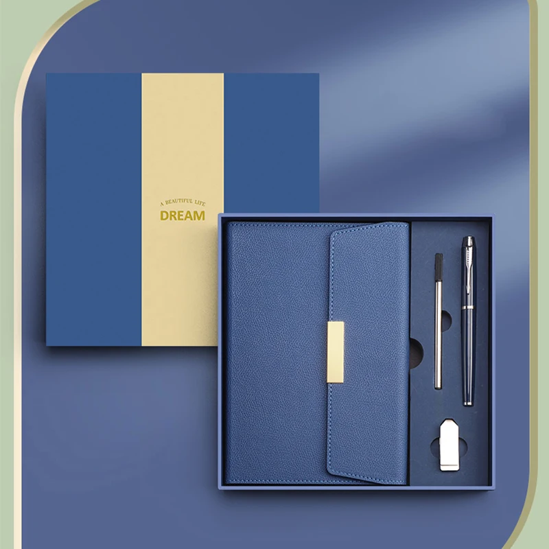 Business Gift Sets for Insurance Education Hotels Institutions Promoted by Companies and Schools With Pen and USB Notebook Set