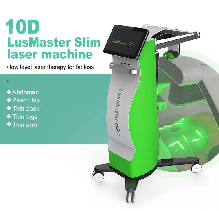 Best Selling 532Nm Laser Green Light Muscle Stimulation Equipment Skin Tightening 10D Laser Slimming Machine10 Handles
