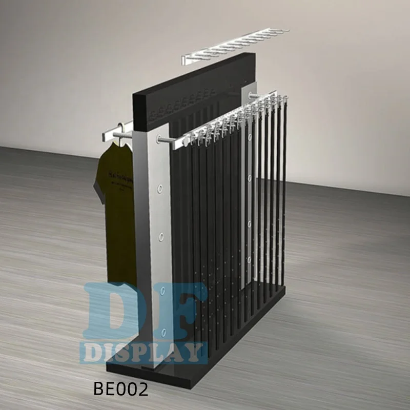 BE002Floor standing belt rack garment store metal display rack for socks and belt  Metal Floor Rotate Belt Scarf Display