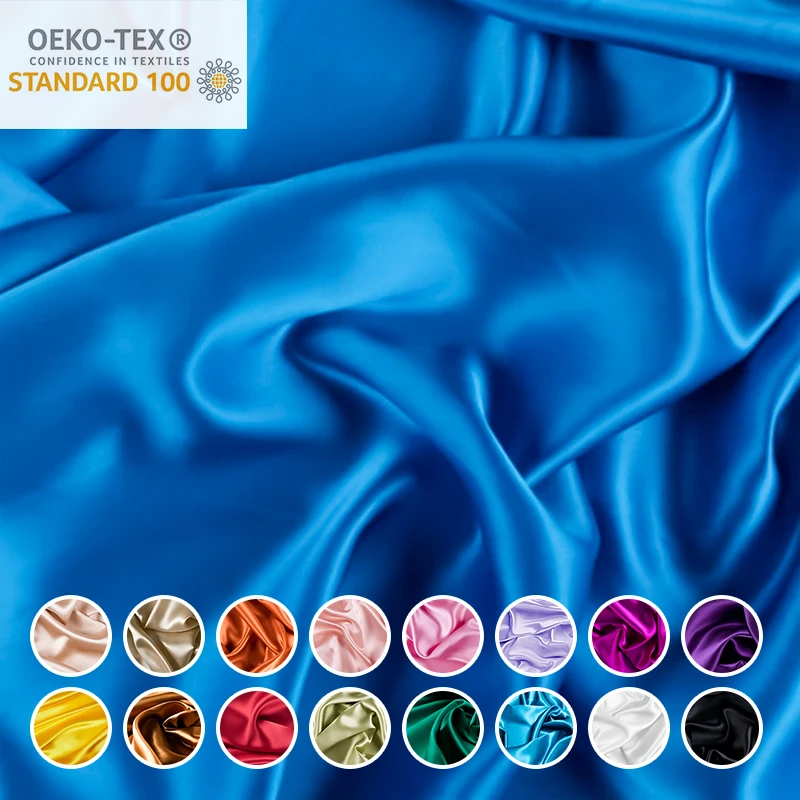 Цвет по выбору естественных нетоксичные ткань из натурального шелка 100% mublerry шелковые; Очень мягкие шелковые окрашенные ткани для простыни с OEKO-TEX 100