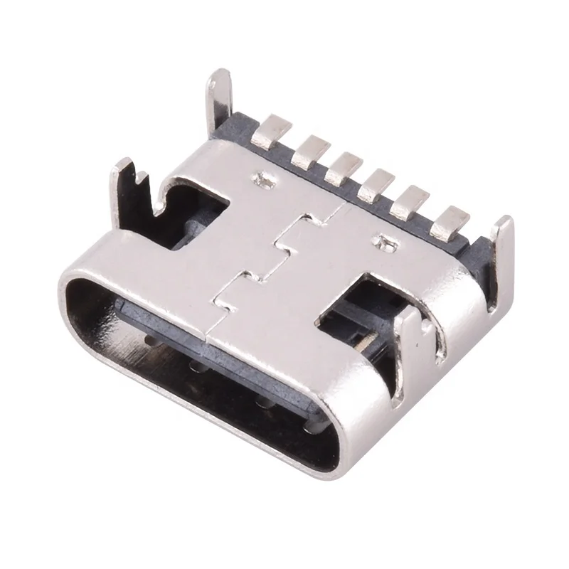 TYPE-C USB Jack female Connector c-type connector plug pcb 6 pin 24pin smt usb-c type c connector 16p usb c female usb connector