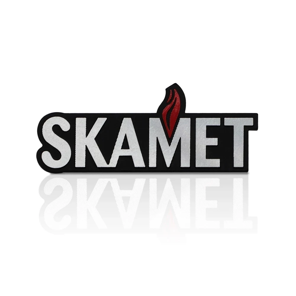 top quality and cheap price metal silkscreen logo plates,elegance logo plates