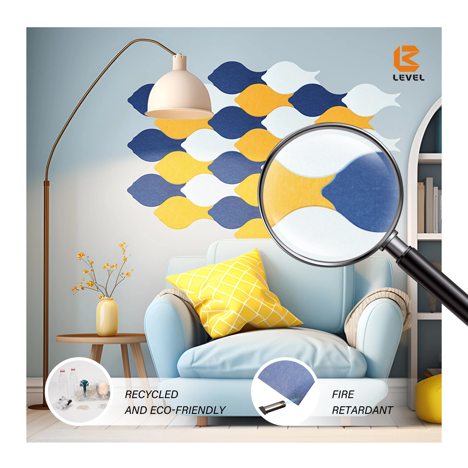 Good Quality Material Polyester Acoustic Panel Sound Absorbing Acoustic Wall And Ceiling Panel For Office