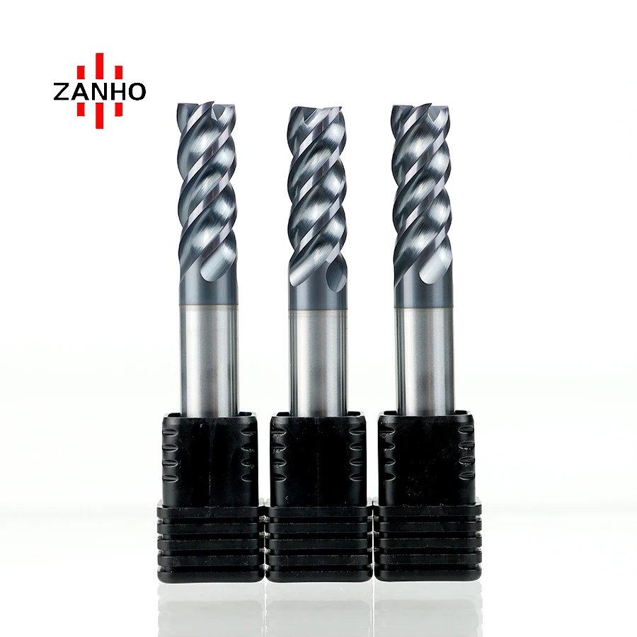 ZANHO KNA750 High-Speed Four-Edged End Mill Solid Carbide Stainless Steel CNC Milling Cutter with Variable Pitch WALTER