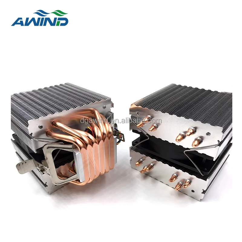 computer cpu air cooler with 6 copper pipes tower heat sink for pc amd radiator 1u aluminium profile heatsinks