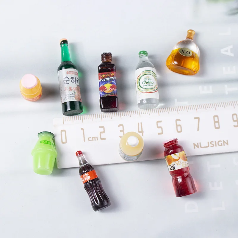 Nail Art Resin Accessories Simulation Wine Bottle Beer Beverage Creative Nail Art Material