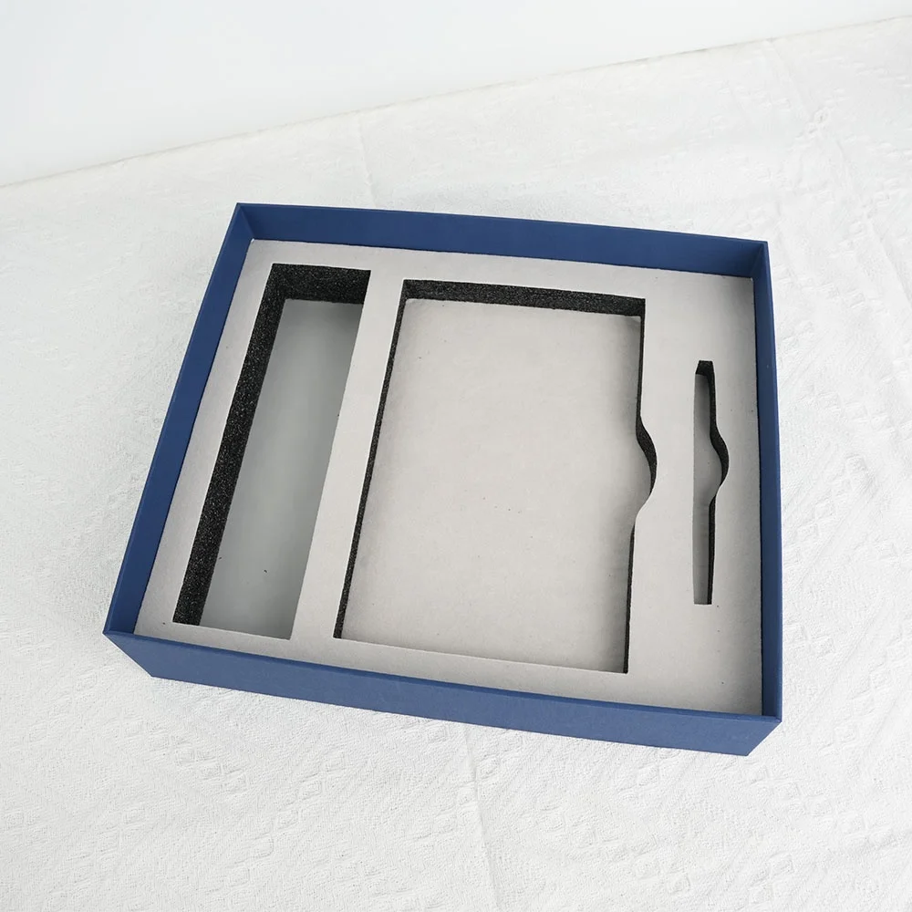 Box printing packaging corporate gifts empty office planner notebook pen water bottle set box