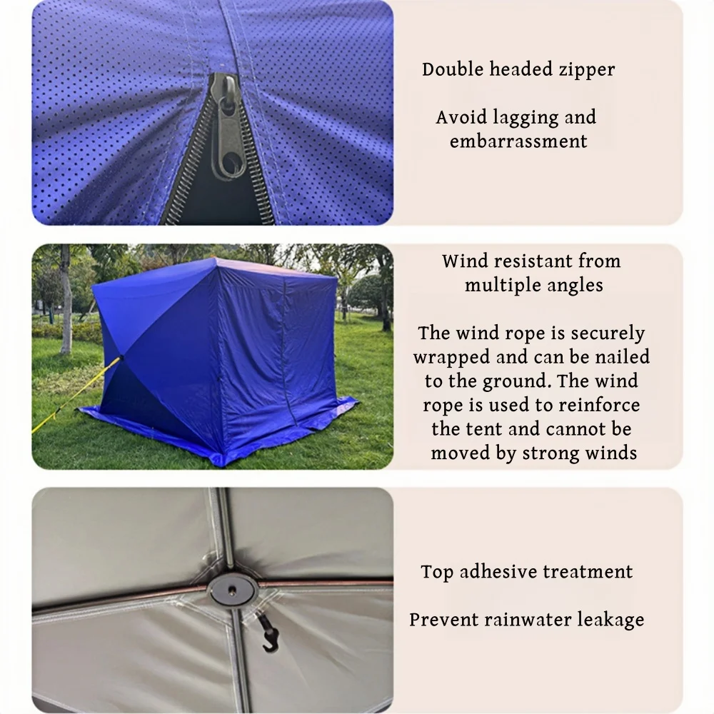 Outdoor waterproof one-way perspective 270 degree photography, quickly set up hunting tent