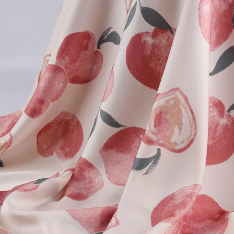 Мягкая гладкая эластичная атласная ткань из полиэстера и спандекса