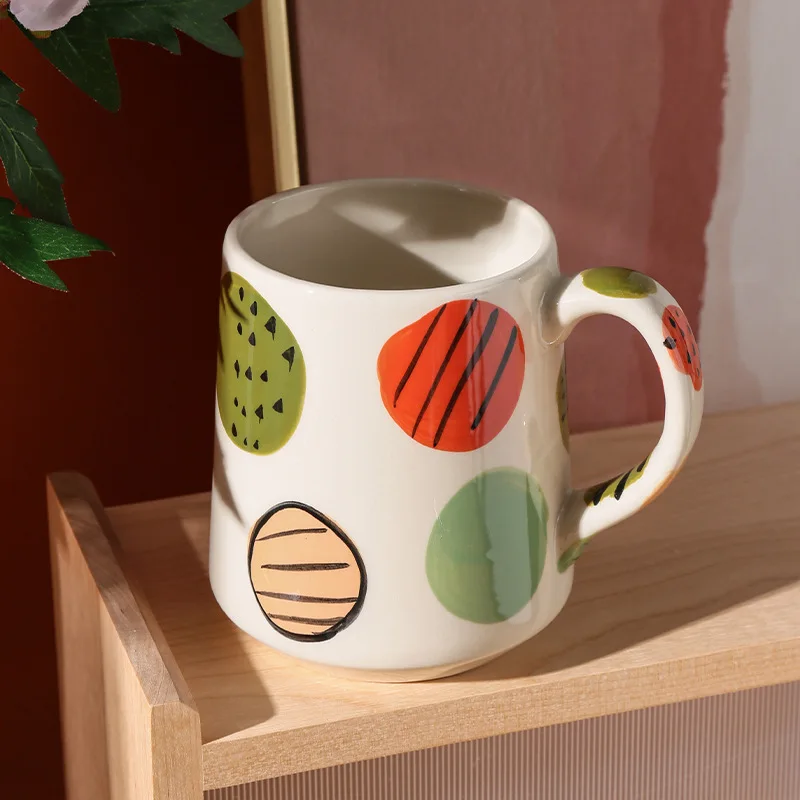 High aesthetic painted vases for home, living room, study, hydroponic flower arrangement, Nordic style minimalist ceramic vases