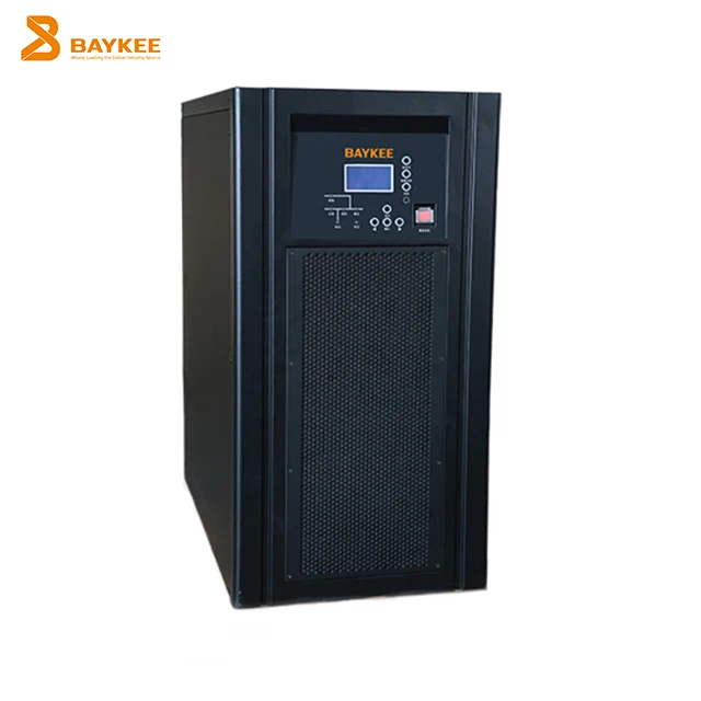 BAYKEE HTT  High Frequency LCD Display Zero Transfer Time Pure Sine Wave THREE Phase Online Tower Ups 90KVA For Data Center