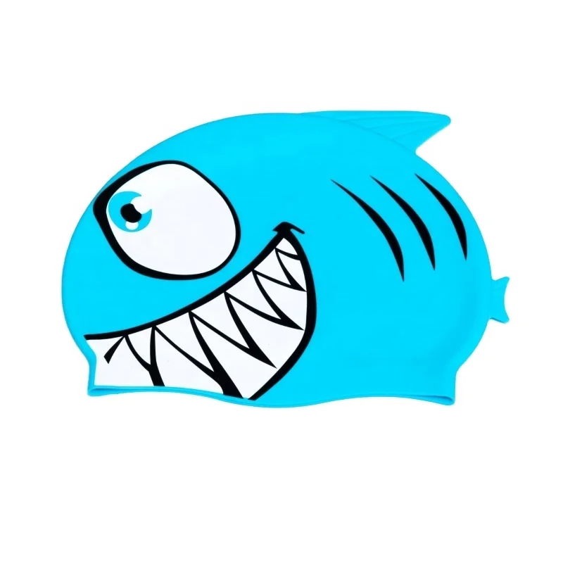 
 Силиконовые Детские шапочки для плавания в форме рыбы  