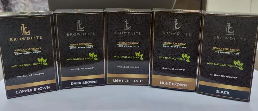 eyebrow henna kits browdlite eyebrow enhancers (new) BROWDLITE - henna for brow long & lasting color