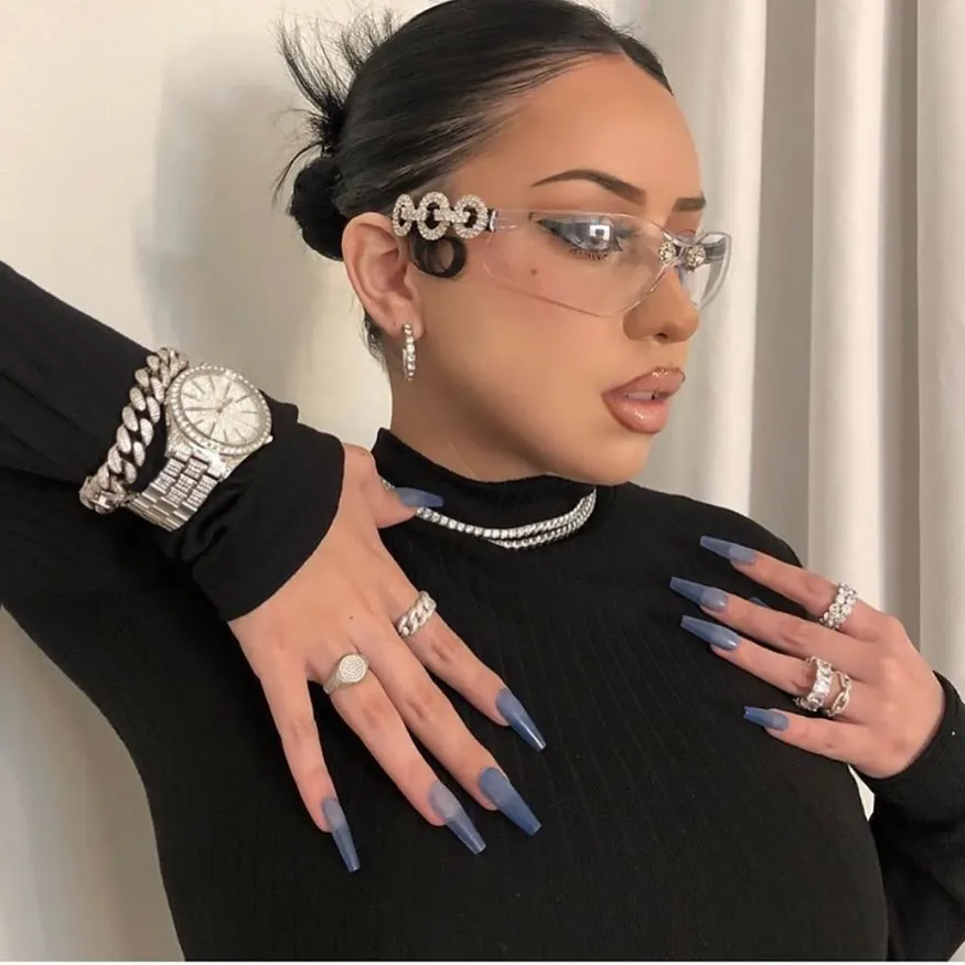 GUVIVI Sunglasses Mens 2022 Rimless Glass Sport China Wholesale Italian Sunglasses Oem Diamond Sunglasses Designer