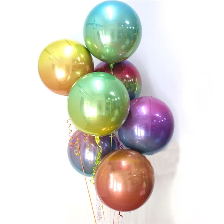 Cheap Price New Arrivals Foil Helium 22inch Giant Round Shape Colorful 4D Balloon For Valentines Decoration