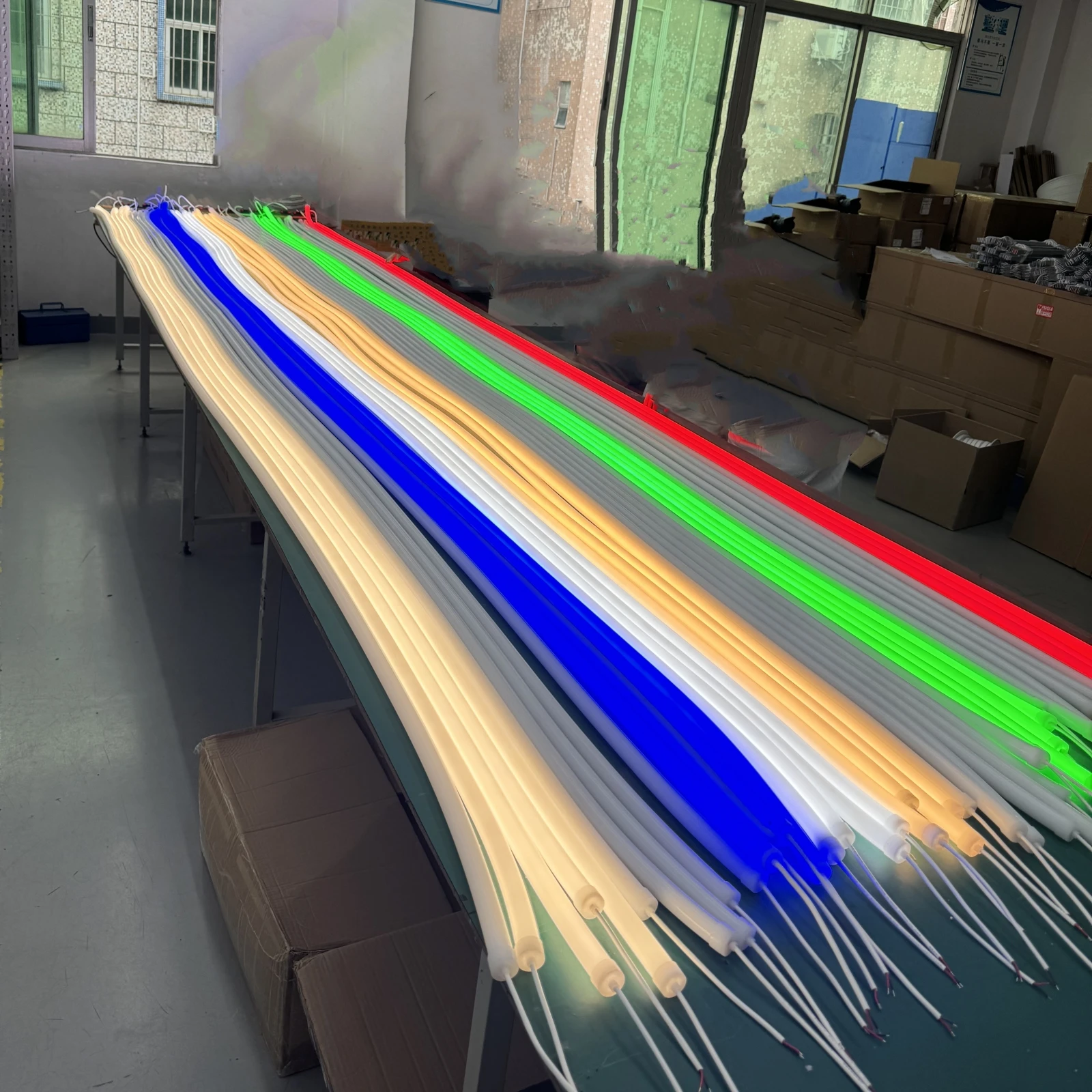 High Quality Full Color Led Neon Flexible Tube Round 360 Degree Silicone Led Strip Diffuser Led Neon Tubes