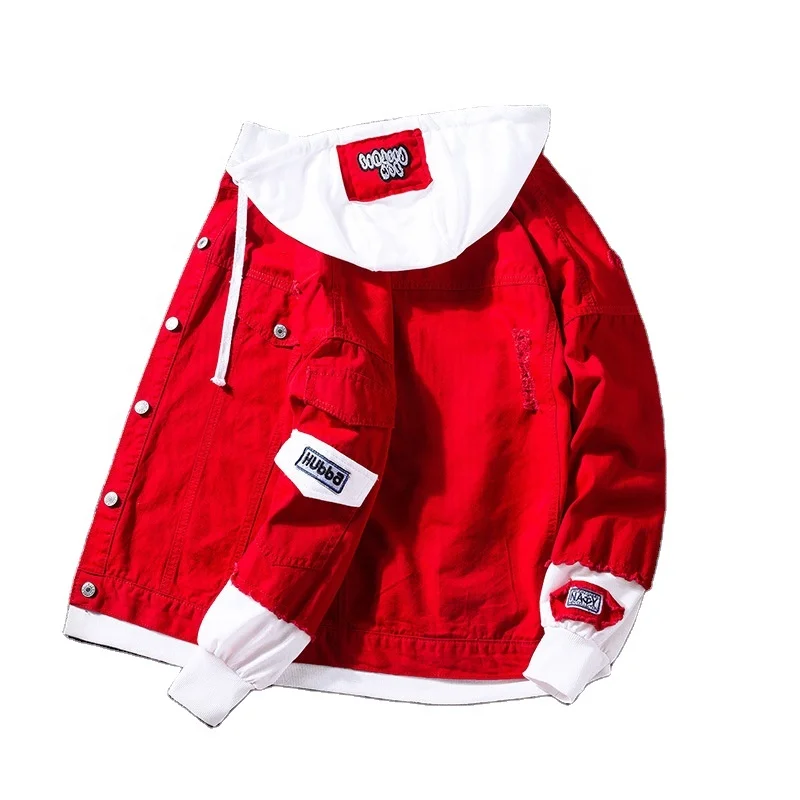 
 Куртка с капюшоном на заказ, Мужская Уличная ветровка, толстовка с лацканами, куртка-бомбер в стиле хип-хоп, осеннее пальто для стирки, одежда для полных  