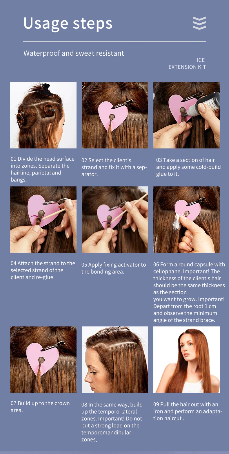 waterproof ice hair extension remover spray ice hair extension activator ice hair extension adhesive gel