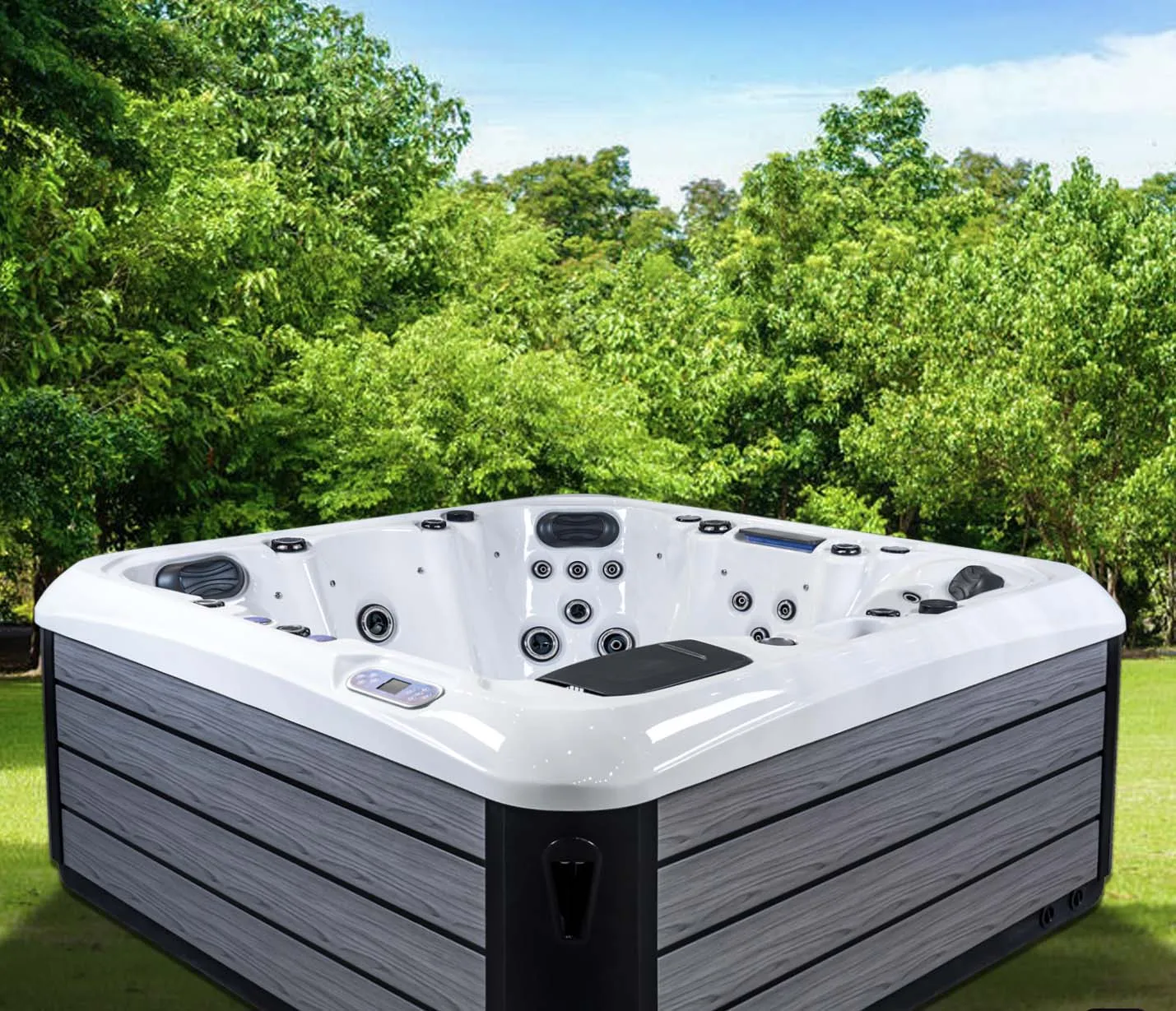 Factory Wholesale acrylic massage bathtub Balboa Control outdoor spa hot tubs for 6 people