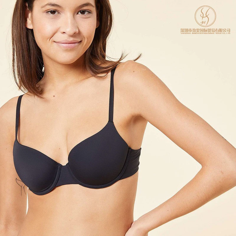 Custom Femmes Soutien Gorge Son Bonnie Seamless Invisible Wireless Push Up Brasier Bra Set