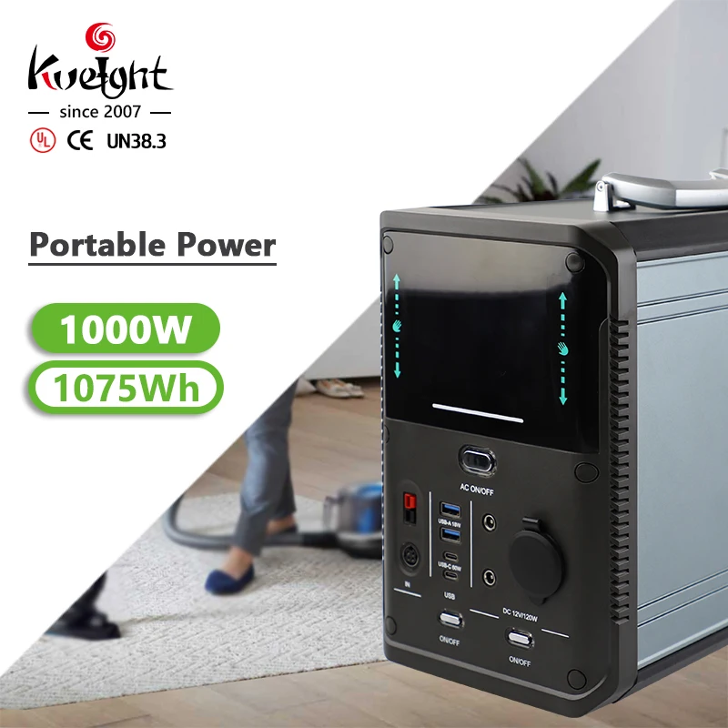 Power bank docking station 1000w portable power station iron phosphate lithiu cn-1000w power station