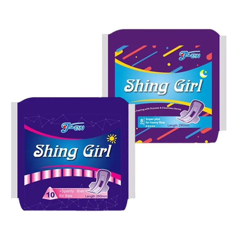 Super absorbent bamboo korea fibre sanitary napkin for sexy girl