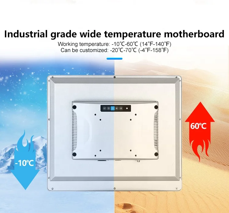 Touchthink 15 Inch 1024*768 Industrial Aluminium Alloy Waterproof Resistive Touchscreen Touch Screen Lcd Computer Monitor