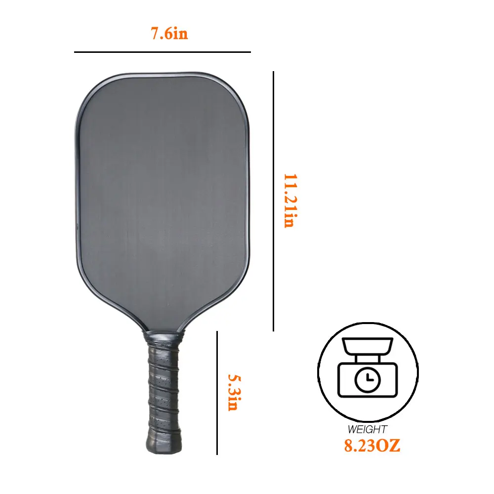 Supplier Reaction Ball Racket Carbon Fiber Professional Tennis Racquet Pickleball Paddles