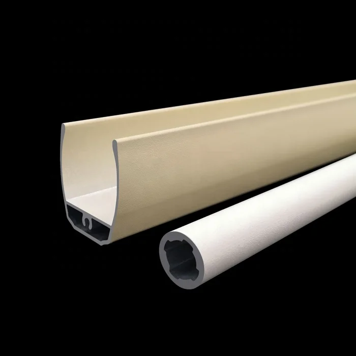 
Aluminium profile powder coated white zebra blind bottom rail and lower blind tube 