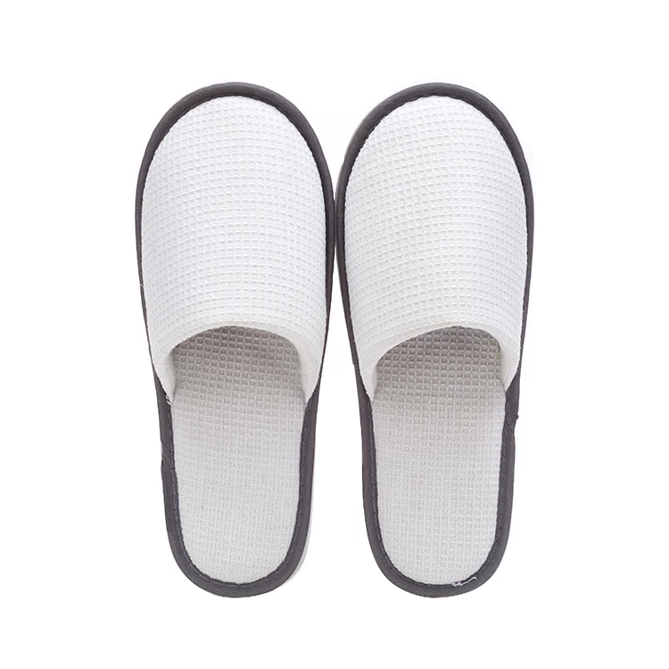 High Quality White Waffle Slipper Disposable Bedroom Slippers For Hotel