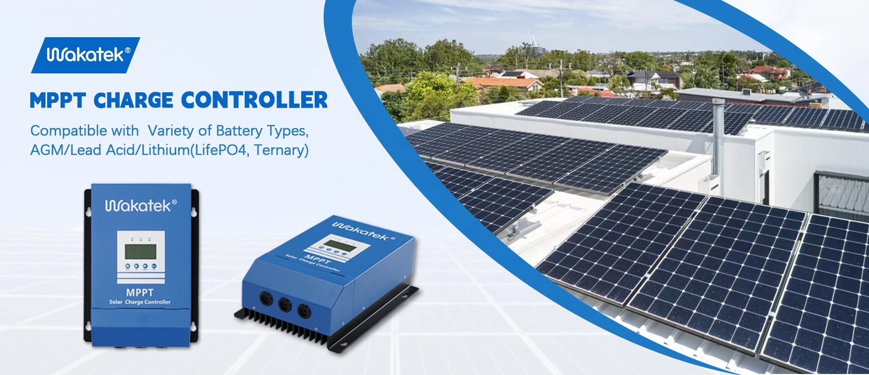 WAKATEK  Factory directly and Over temperature Protection 60A MPPT Solar Charge Controller