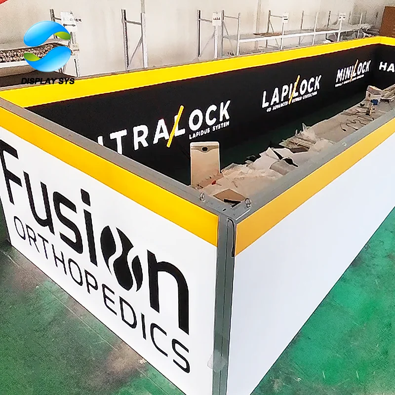 stretch tension fabric ceiling led light box aluminum profile