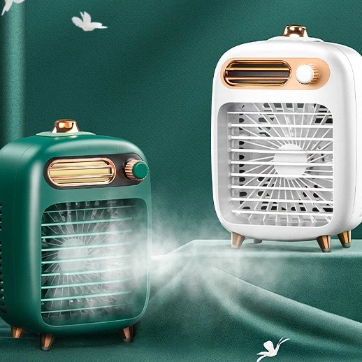 Newest Dropshipping OEM Mist Table Spray Mini Cooler Desk Fans Portable Air Conditioner Fan Personal Air Cooler