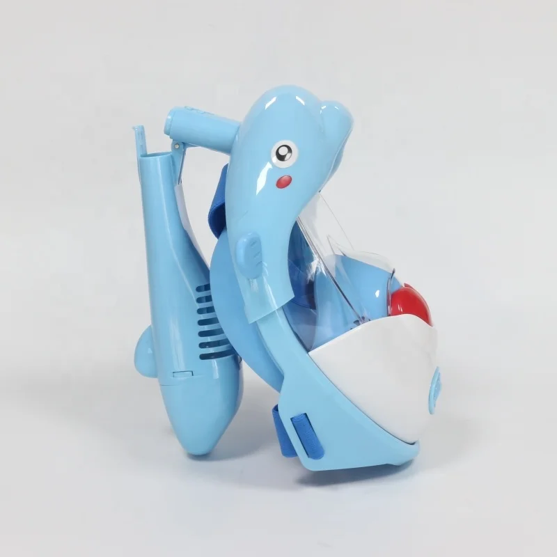 2022 new design panoramic view kids full face snorkel mask