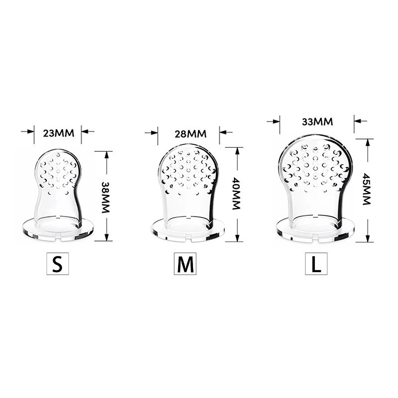 Factory Popular BPA Free Food Grade Silicone Baby Food Feeder Silicone Baby Teething Toys Baby Pacifier Fruit Feeder