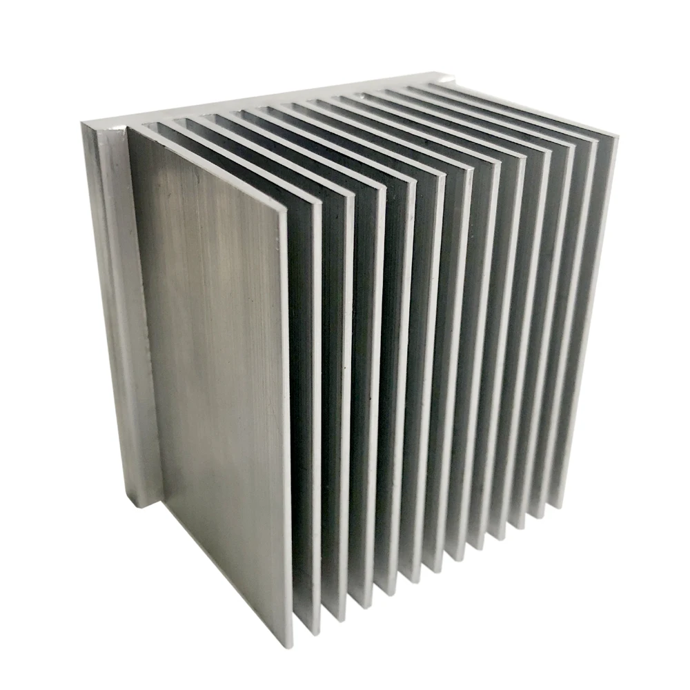 Aluminum Body Heat Sink 55(W)*39(H)*55(L)mm 6063 T5 Square Extruded Aluminum Heatsink