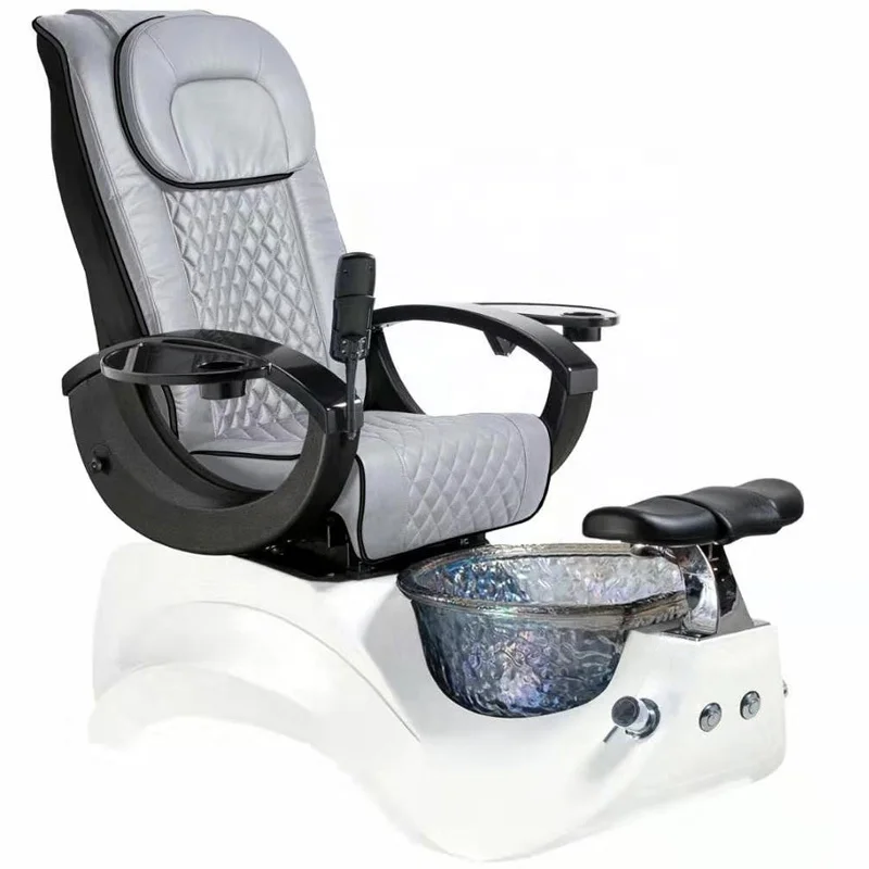 Hot Sale Luxury Pu Leather Beauty Salon Nail Pedicure Chair With Foot Spa Massage