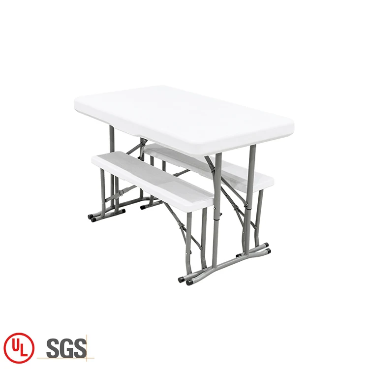 Wholesale outdoor garden picnic 3 kits beer portable folding table with benches for events