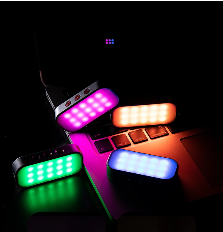 RGB Pocket Light Mini Fill Night Light for YouTube , Vlog, DSLR , Outdoor , Shooting, Party