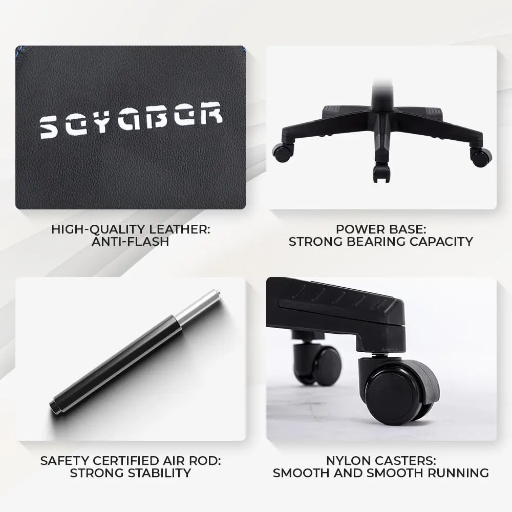 Cheap Price Custom  PU Leather Scorpion Pro Black and Red Office Gamer Gaming Chair for Computer PC Game