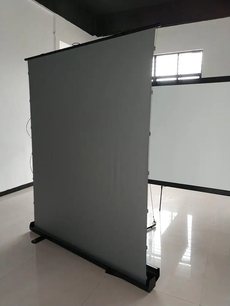 80inch 4:3 Floor Rising Projection Screen, Outdoor Portable Flim Projector Screen Movie Screen for Home Theater Good Price