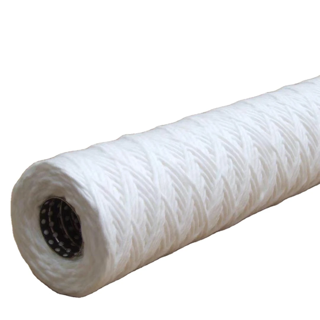 
String Wound Filter Cartridge 50 micron PP Cotton Filter Sediment Filter For Water System/Wastewater/Oil 
