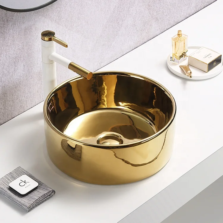 Элегантная настольная художественная раковина с каменным дизайном для ванной комнаты керамическая мраморным узором ручная