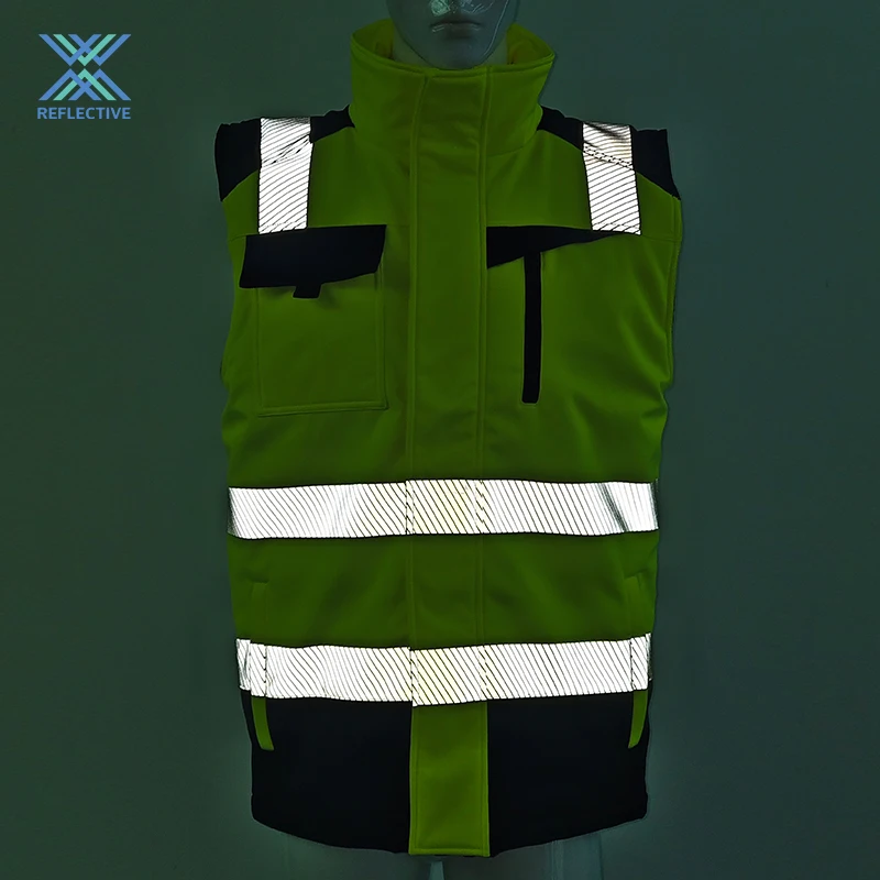 LX New Safety Vest EN20471 Class 2 Engineer Safety Vest Custom Reflective Waistcoat Industrial Safety Vest
