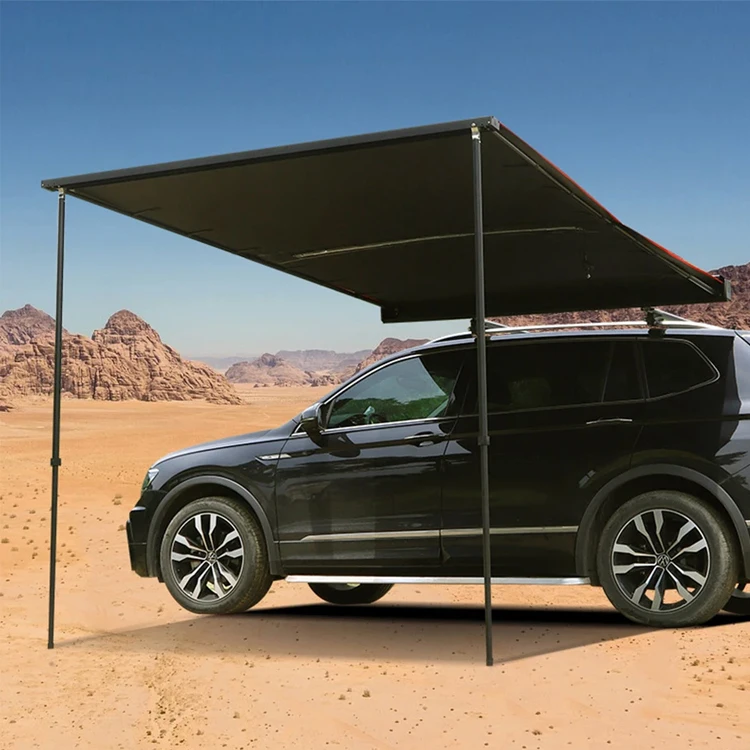 Heavy Duty Outdoor Camping Vehicle Awning Rooftop Retractable 4wd 4x4 Car Side Awning for Jeep/SUV/Truck/Van