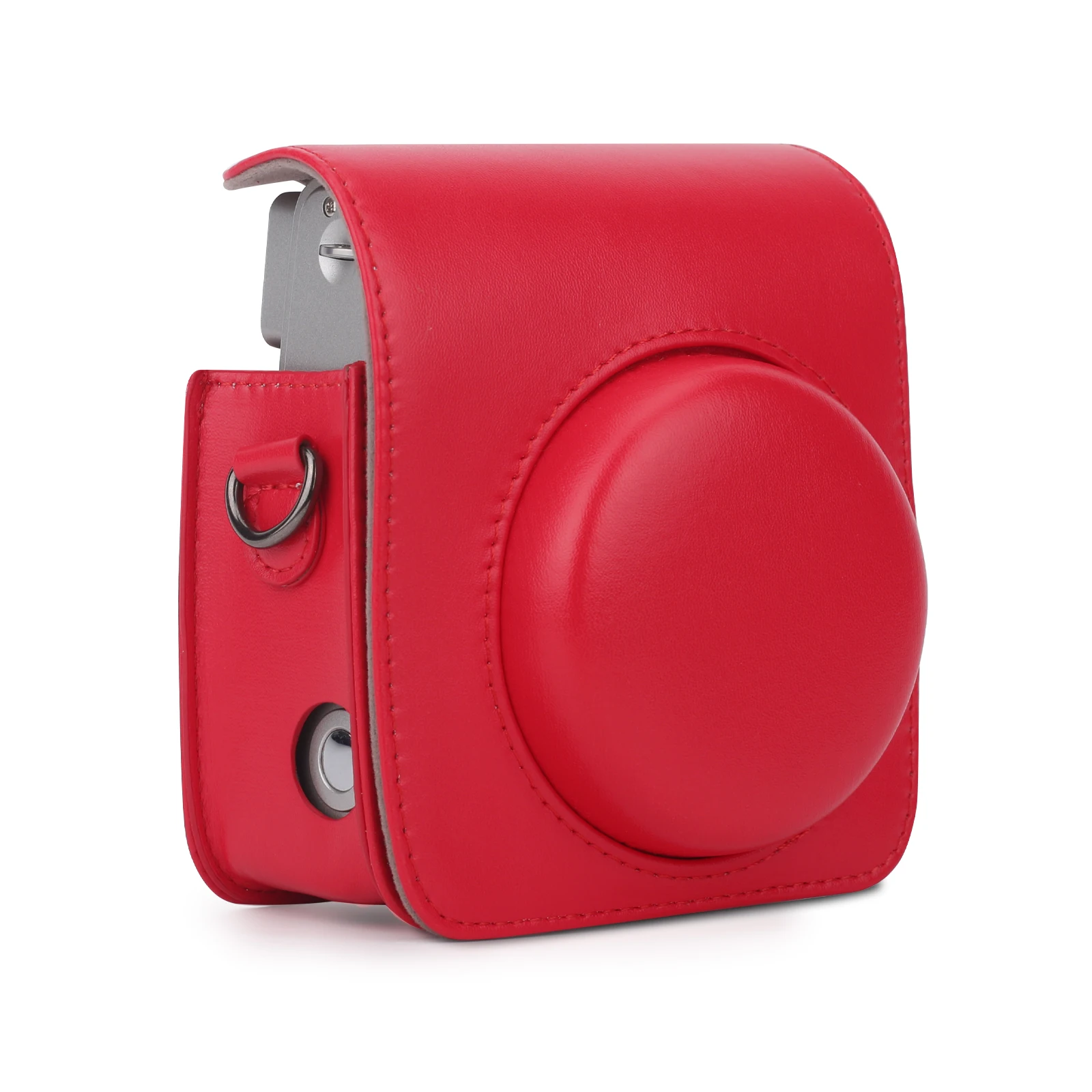 Protective Case Compatible with Instax Mini 90 Solid color Instant Camera with Photos Pocket & Adjustable Shoulder Strap