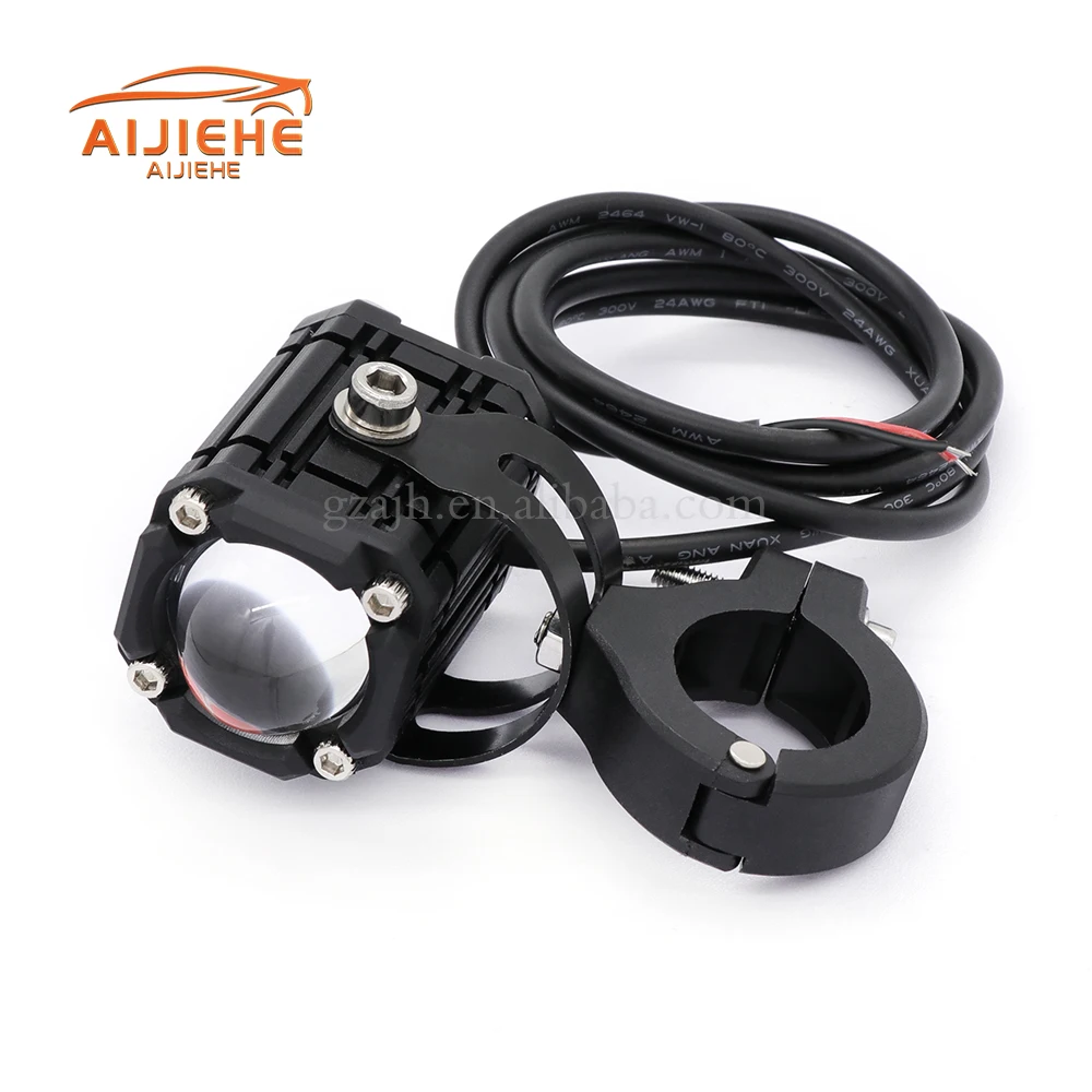 12-80V Auxiliary Headlight For Motorcycle LED Lights Lamp Additional Spotlights Electric Motorcycle Pitbike Drity Bike Fog Light